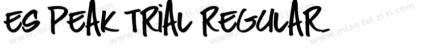 ES Peak TRIAL Regular字体转换